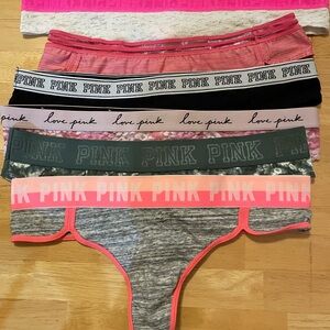 Victoria's Secret Women’s thongs - 6 pairs, assorted colors